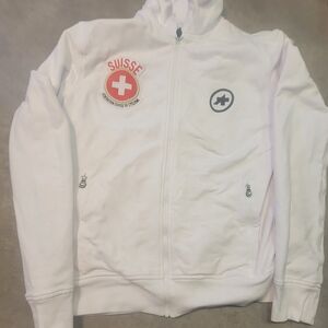 Suisse Cycling Logo White Hoodie